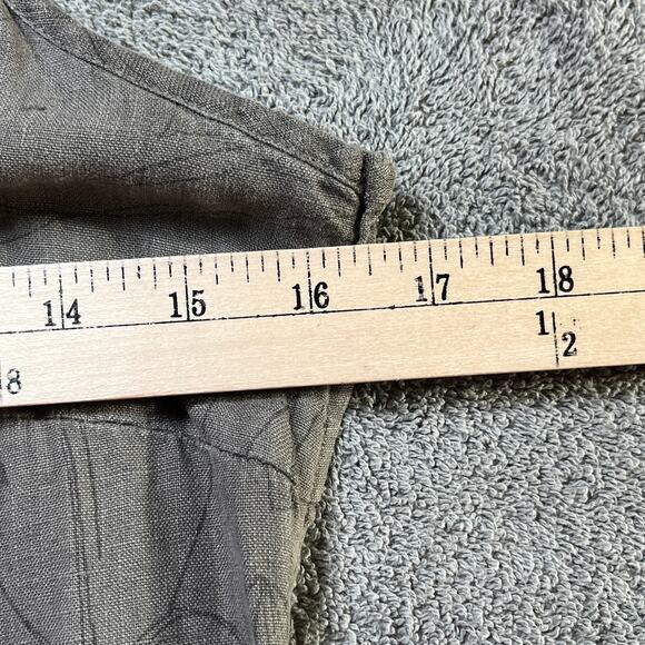 La Fée Maraboutée Roanne Dress Womens S Gray Floral Linen Sleeveless Vacation - Picture 11 of 11